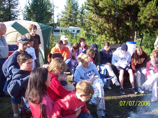 2006 family reunion in Yellowstone National Park